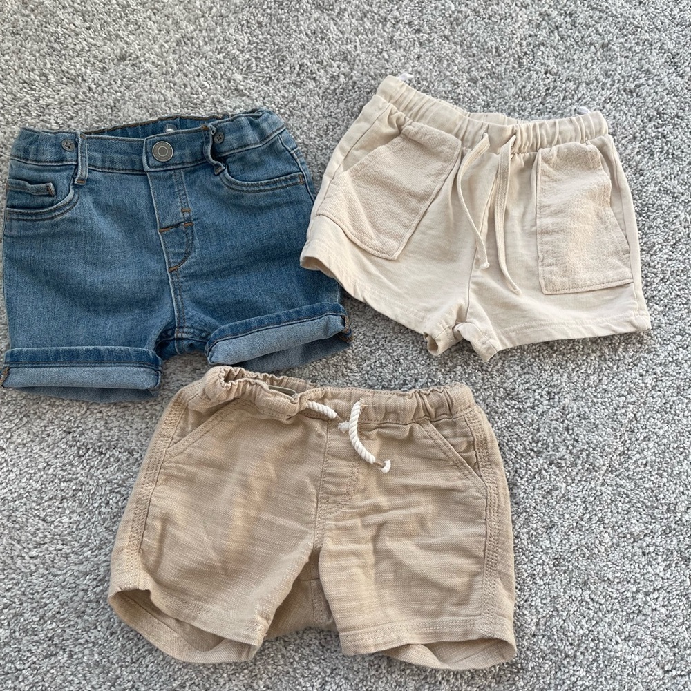 H&M Kids Shorts Set - Blue, Cream, Tan